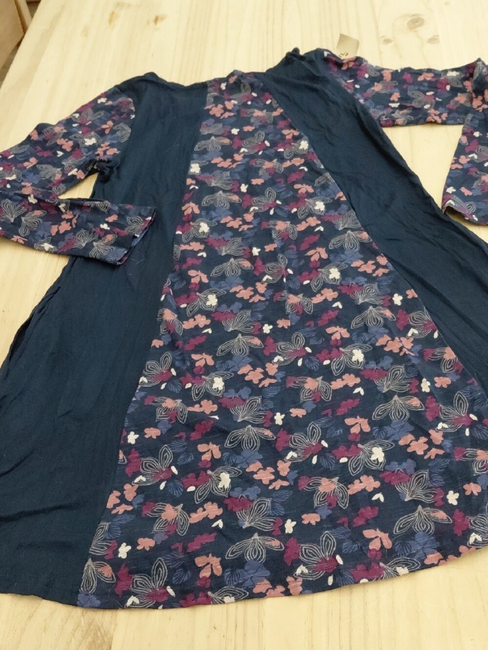 LA SOUL Navy Floral Panel Mini Dress S/M